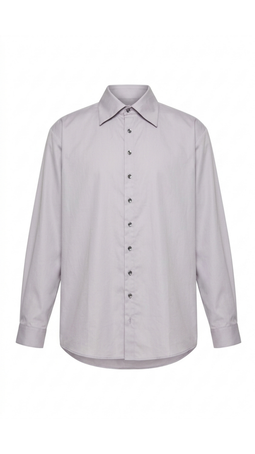 Camisa Alongada Metálica Algodão