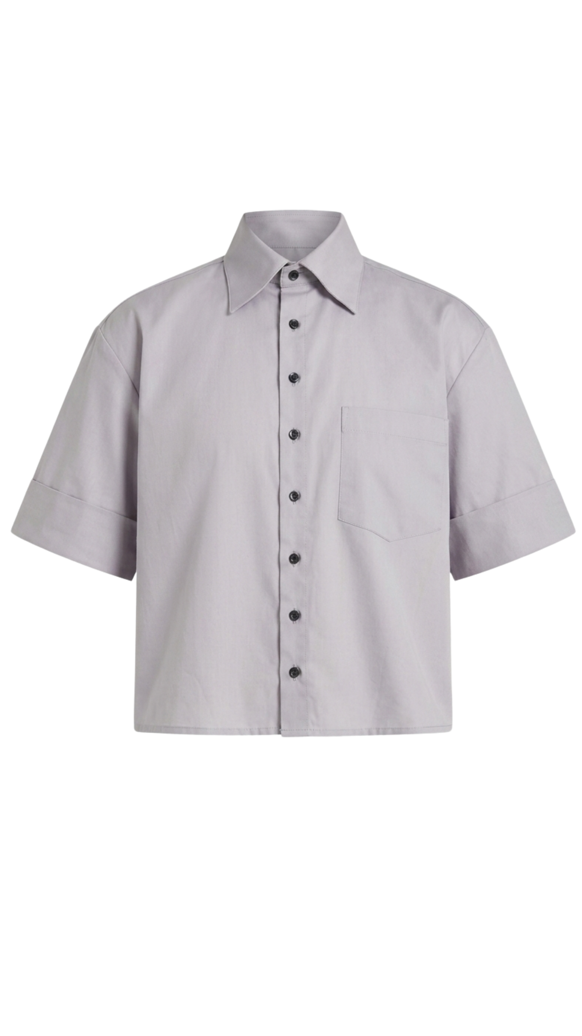 Camisa Boxy Algodão Metálica