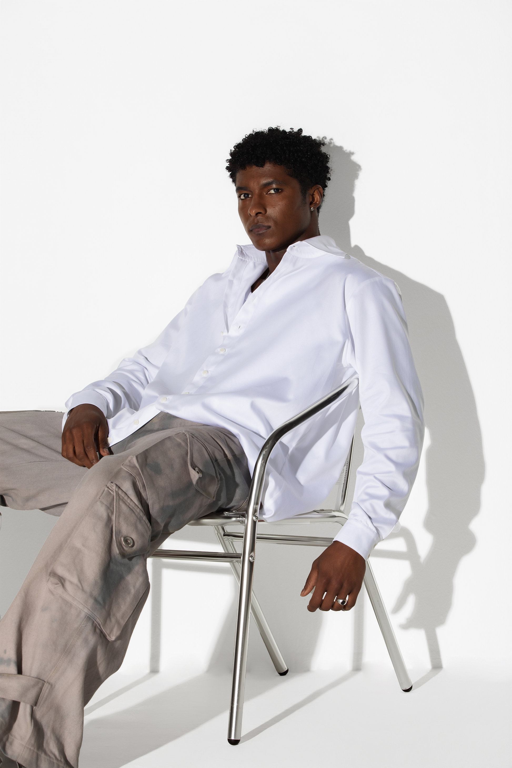 Camisa Alongada Algodão