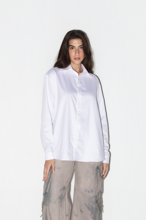 Camisa Alongada Algodão