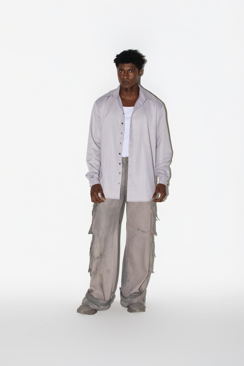 Camisa Alongada Metálica