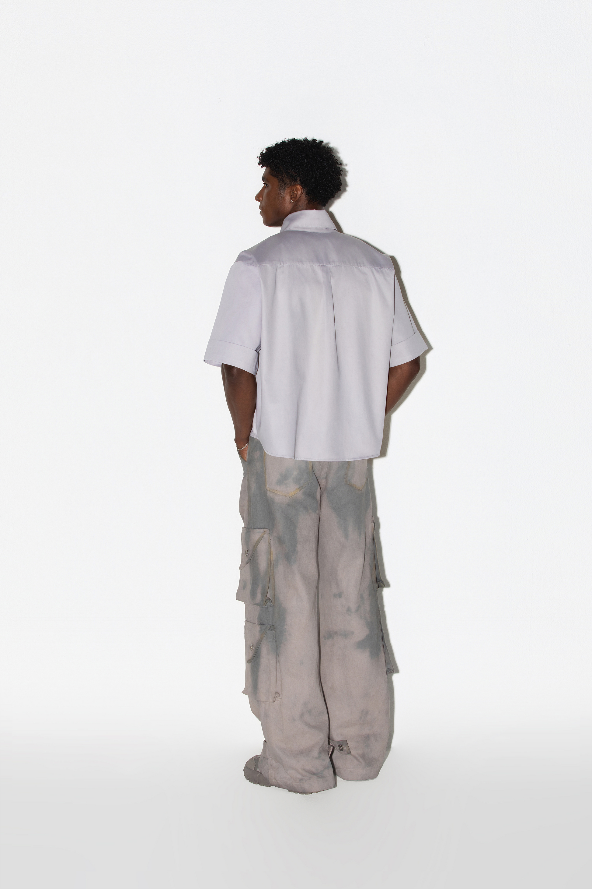 Camisa Boxy Algodão Metálica